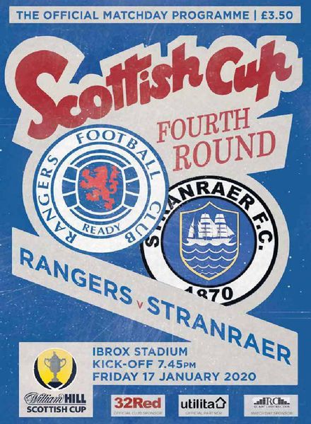 Rangers Football Club Matchday Programme – 17 January 2020