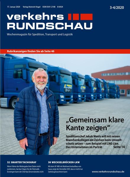 VerkehrsRundschau – 14 Januar 2020