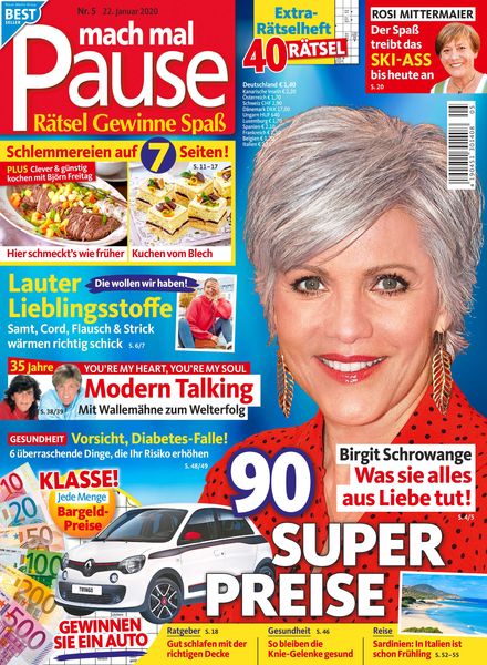 Mach mal Pause – 22 Januar 2020