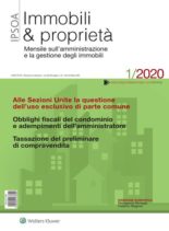Immobili & proprieta – Gennaio 2020