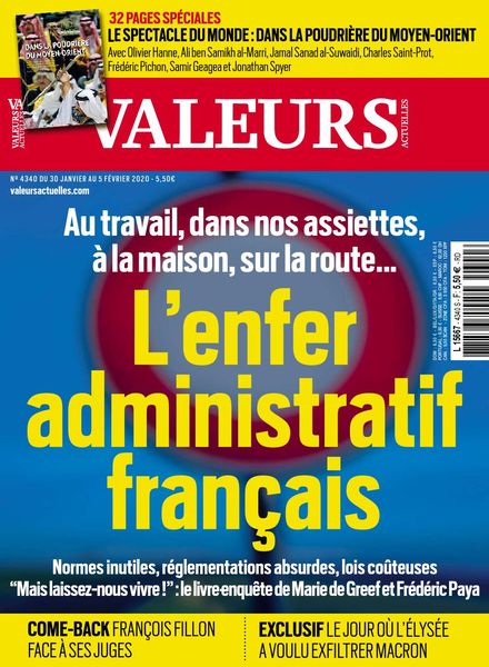 Valeurs Actuelles – 30 janvier 2020