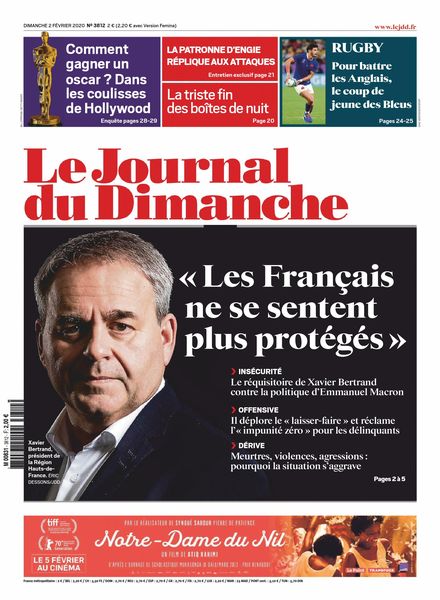 Le Journal du Dimanche – 02 fevrier 2020