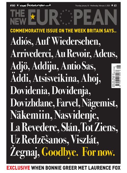 The New European – January 30, 2020