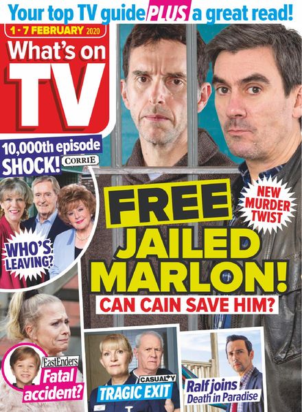 What’s on TV – 01 February 2020