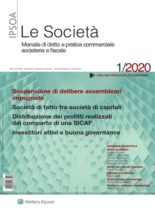 Le Societa – Gennaio 2020