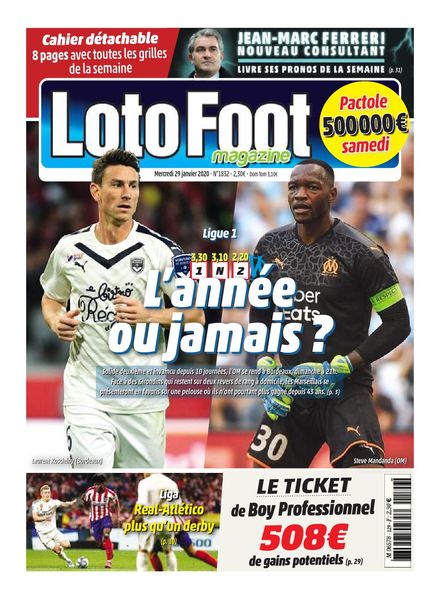Loto Foot – 29 janvier 2020