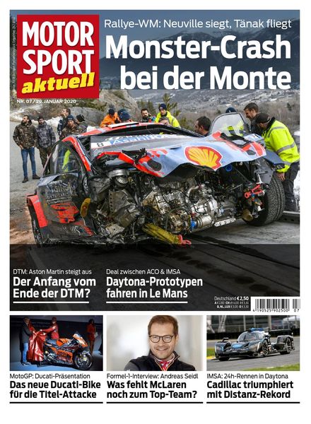 Motorsport Aktuell – 28 Januar 2020