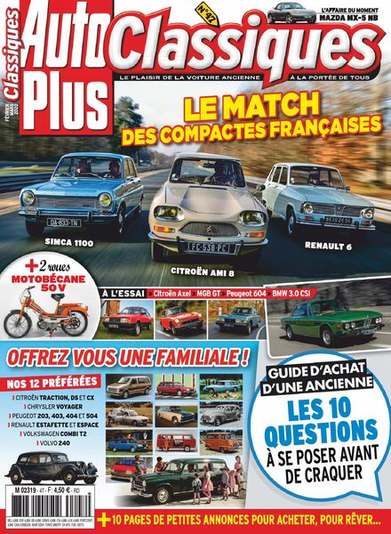 Auto Plus Classiques – janvier 2020