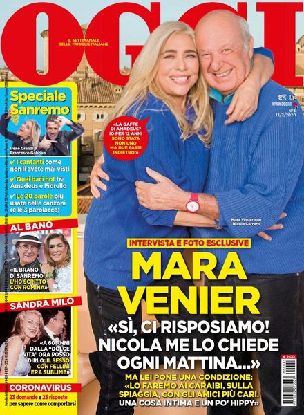 Oggi – 13 febbraio 2020