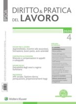 Diritto e Pratica del Lavoro – 25 Gennaio 2020