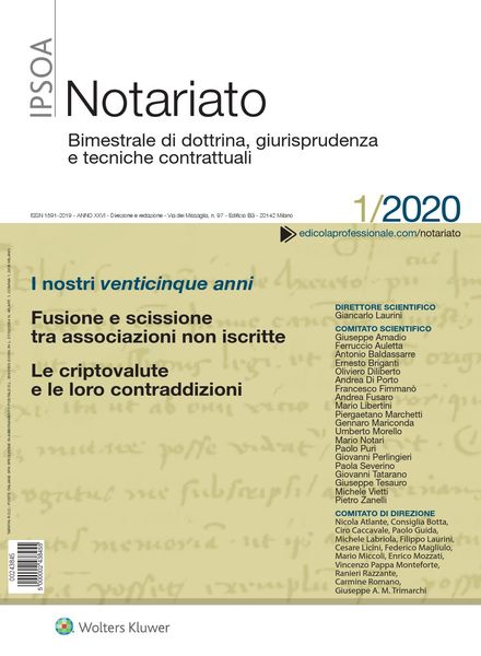 Notariato – Gennaio 2020
