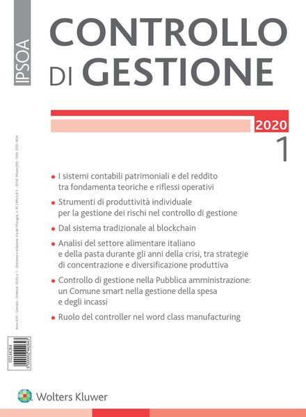 Controllo di gestione – Gennaio-Febbraio 2020