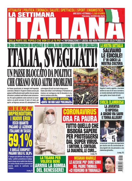 La settimana Italiana – 13 Febbraio 2020