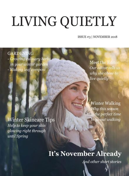 Living Quietly Magazine – Issue 3 – November 2018