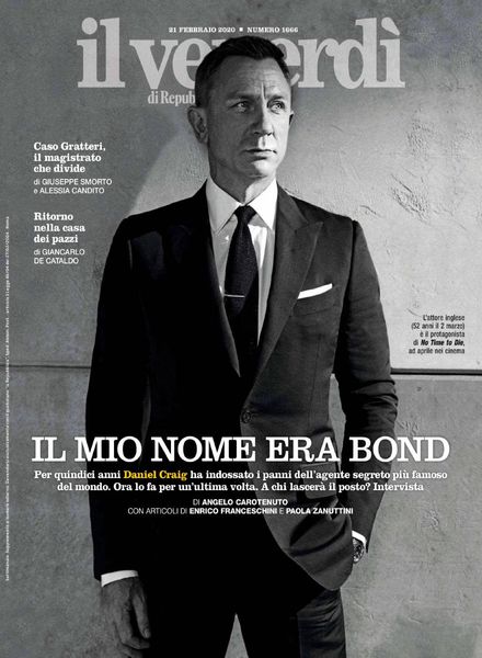 Il Venerdi di Repubblica – 21 Febbraio 2020