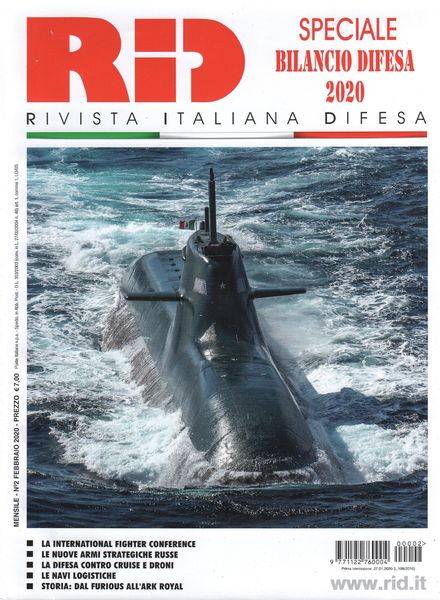 Rivista Italiana Difesa – Febbraio 2020