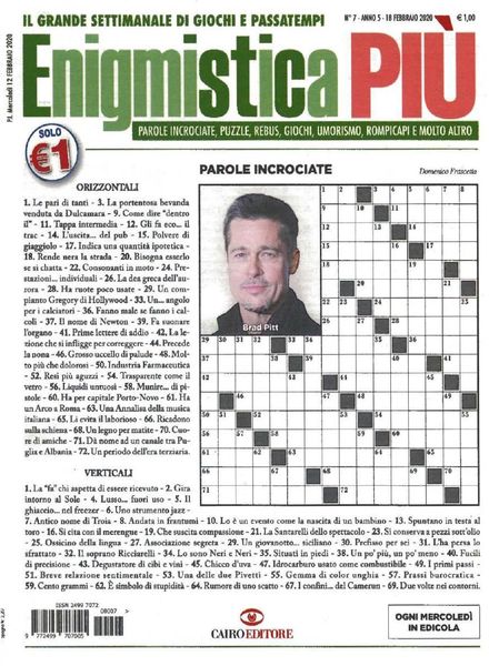 Enigmistica PIU – 18 Febbraio 2020