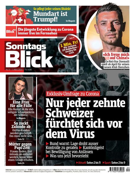 SonntagsBlick – 01 Marz 2020