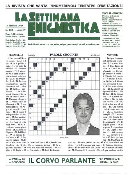 La Settimana Enigmistica – 13 Febbraio 2020