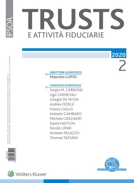 Trusts e attivita fiduciarie – Febbraio 2020