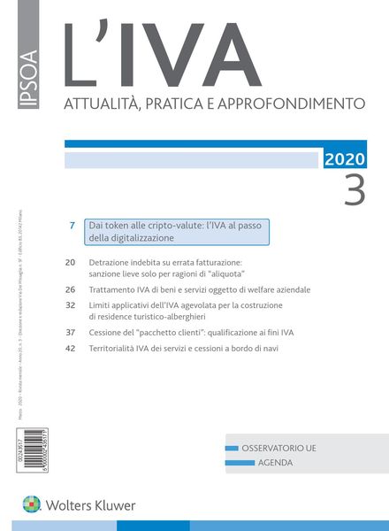 L’IVA – Marzo 2020