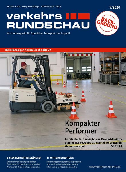 VerkehrsRundschau – 20 Februar 2020