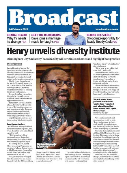 Broadcast Magazine – 28 February 2020
