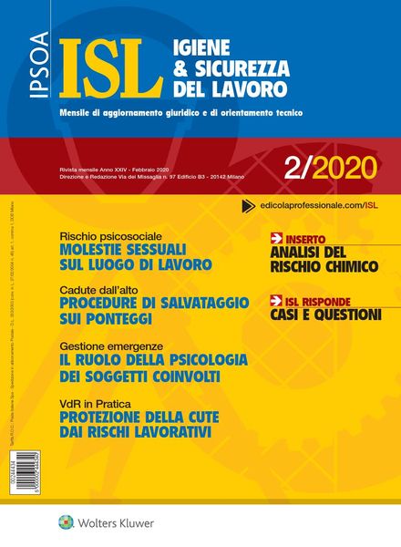 Igiene & Sicurezza del Lavoro – Febbraio 2020