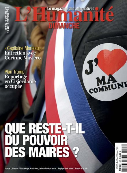 L’Humanite Dimanche – 13 Fevrier 2020