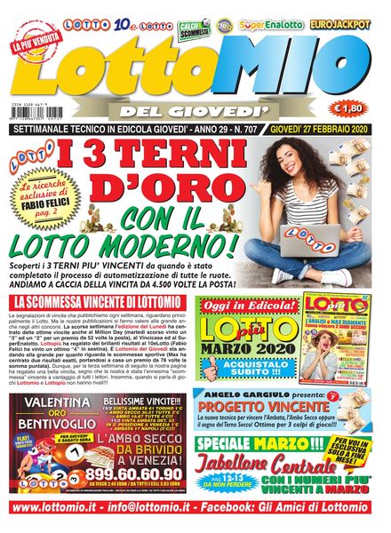 Lottomio del Giovedi – 27 Febbraio 2020