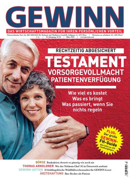 Gewinn – Marz 2020