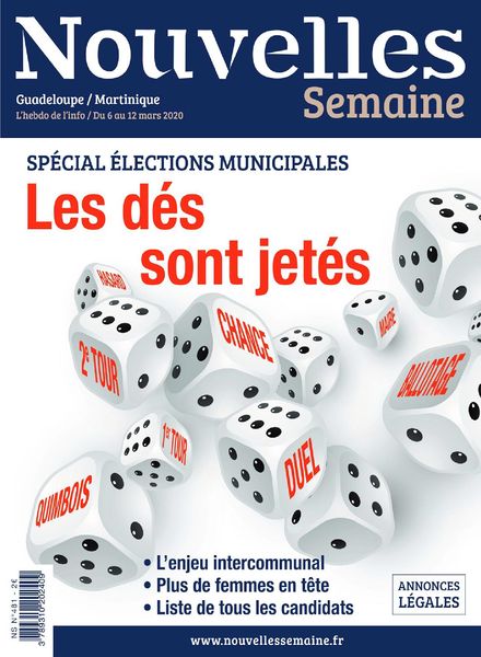 Nouvelles Semaine – 6 Mars 2020