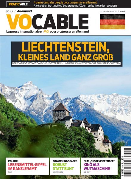 Vocable Allemand – 05 mars 2020
