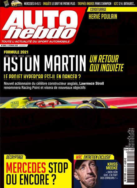 Auto Hebdo – 06 fevrier 2020