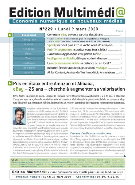 edition Multimedia – 09 mars 2020