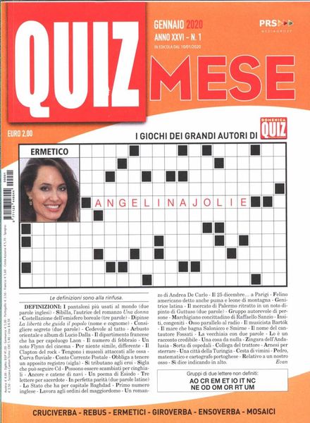 Quiz Mese – Gennaio 2020