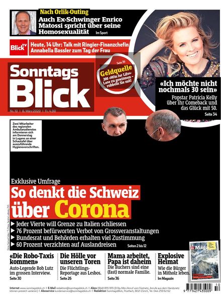 SonntagsBlick – 08 Marz 2020