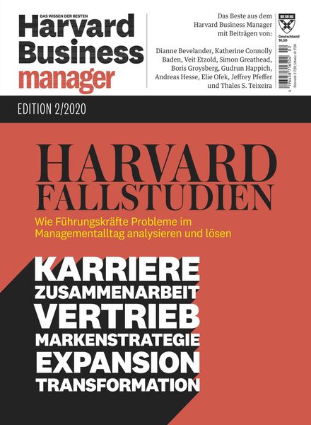 Harvard Business Manager – Edition 2 – Marz 2020