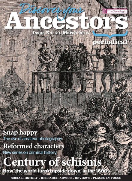Discover Your Ancestors – March 2018