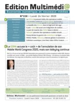 edition Multimedia – 24 fevrier 2020