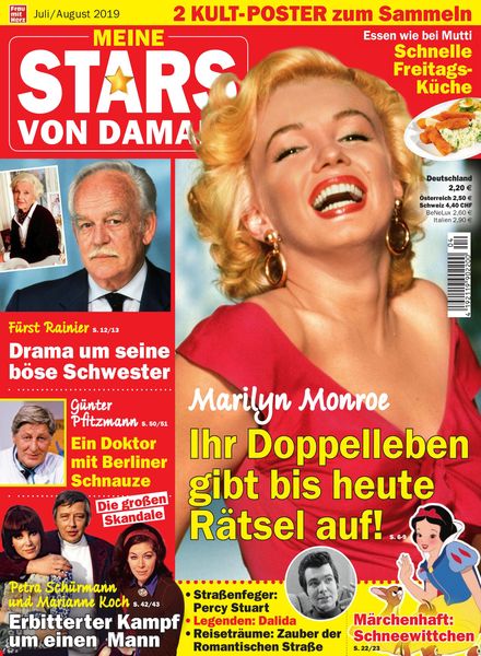 Meine Stars von Damals – Juli-August 2019