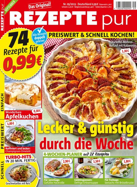 Rezepte pur – September 2019