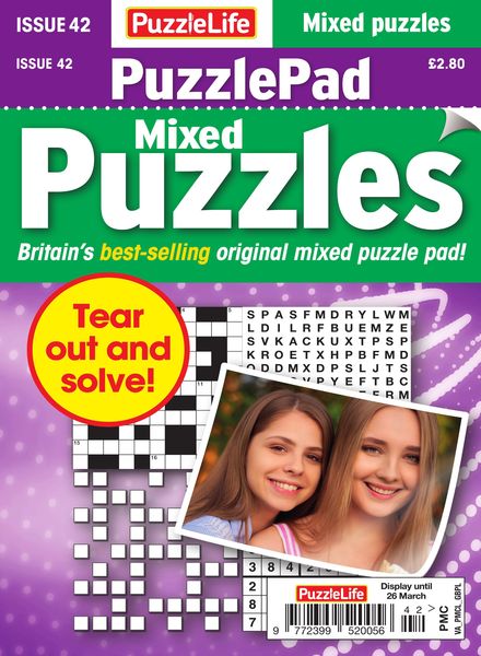 PuzzleLife PuzzlePad Puzzles – Issue 42 – February 2020
