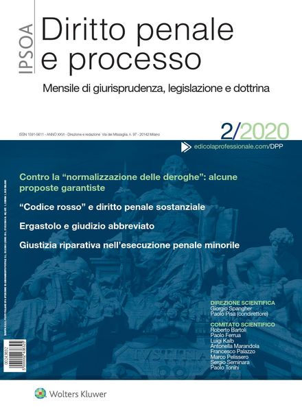 Diritto Penale e Processo – Febbraio 2020