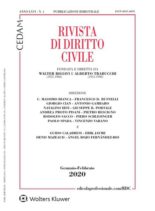 Rivista di Diritto Civile – Gennaio-Febbraio 2020