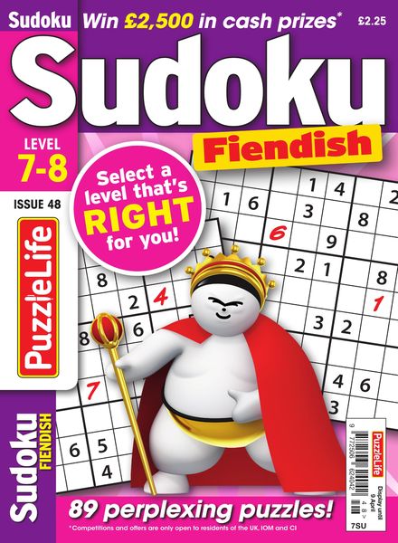 PuzzleLife Sudoku Fiendish – Issue 48 – March 2020