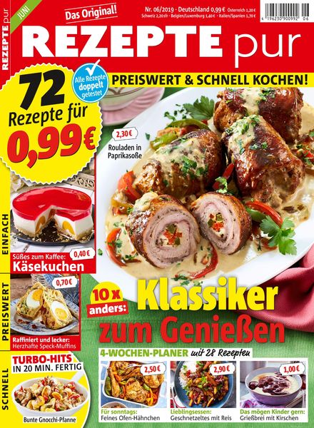 Rezepte pur – Juni 2019