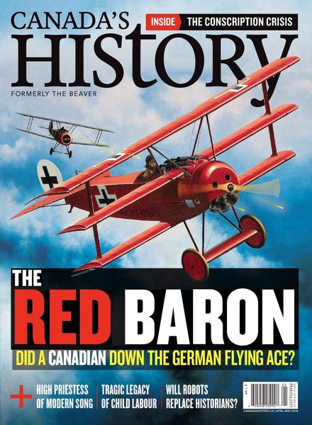 Canada’s History – April-May 2018