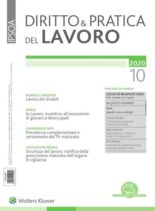 Diritto e Pratica del Lavoro – 7 Marzo 2020