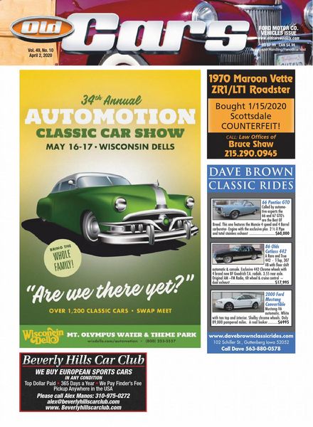 Old Cars Weekly – 02 April 2020
